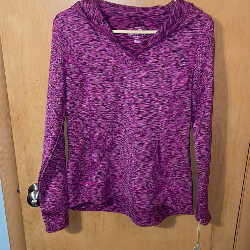 Tangerine Yoga Purple Hooded Sweatshirt